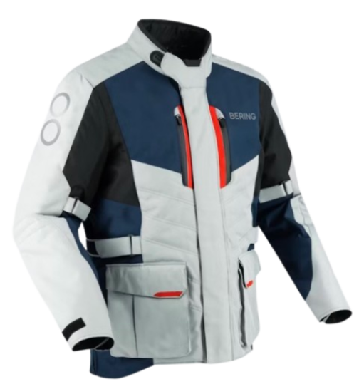 Blusão Bering Siberia MC Jacket Grey-Blue-Red